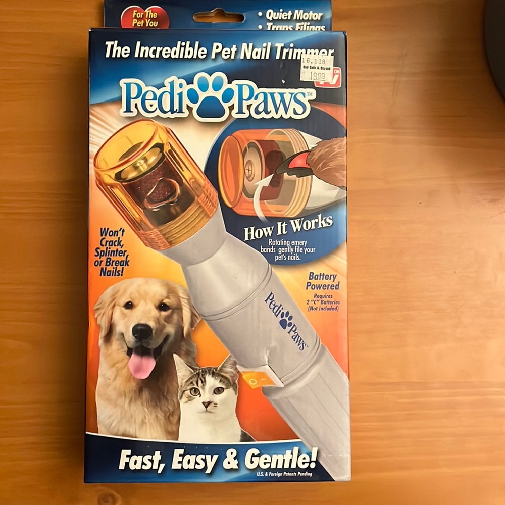 🩻NIB Pet Nail Trimmer Pedi Paws nail file dremel